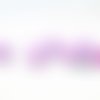 Pdl60 - lot de 5 perles à rayures lilas mauve violet pâle zébrées de 8mm de diamètre bateau mer plage voilier 