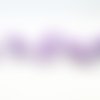 Pdl61 - lot de 5 perles à rayures lilas mauve violet foné zébrées de 8mm de diamètre bateau mer plage voilier 