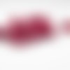 10 perles rondes rouge bordeaux foncé en verre de 8mm de diamètre 