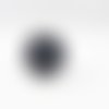 Psh03 - grosse perle ronde en cristal de qualité disco shamballa strass de couleur noir avec anneau argenté 