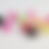 Pac44 - lot de 10 perles en acrylique de couleurs mixtes motifs tennis baseball sport 