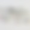 Lot de 15 perles intercalaires spacer argenté forme de soucoupe 