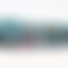Lot de 10 perles pierre abacus de turquie à rayures bleu marron rose rouge zébré motif géométrie 