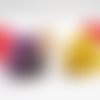 Magnifique lot de 5 grandes breloques pendentifs connecteurs howlite buddha zen happy 2cm de couleurs mixtes 
