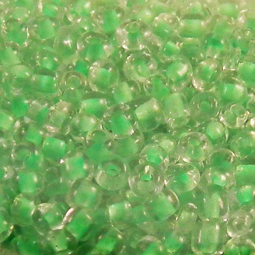 Pro06 - lot de 1000 petites perles de rocaille en verre opaque vert foncé translucide spacer 