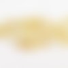 Lot de 100 perles couleur champagne en verre cristal bicône toupie de 4mm 