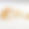 Pdl140 - lot de 10 perles en verre de 6mm de diamètre couleur beige café 