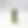Fiole tube en verre et paillettes vertes scintillantes, 40mm x 12mm 
