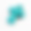 Grande breloque pendentif howlite turquoise croix de 3cm 