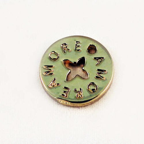 Breloque pendentif "amore" doré de qualité de style vuitton  & van cleef 