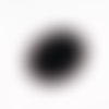 Support pour cabochon de 18mm x 25m ovale de couleur noir 
