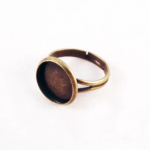 Support de bague plateau 12mm bronze réglable de 16,7mm de diamètre 