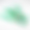 Lot de 5 plumes de couleur verte de 10cm à 13cm 