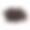 Lot de 10 supports pour cabochons de 8mm en forme de fleur de couleur bronze 