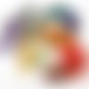 Lot de 5 plumes de pintade de couleurs mixtes 