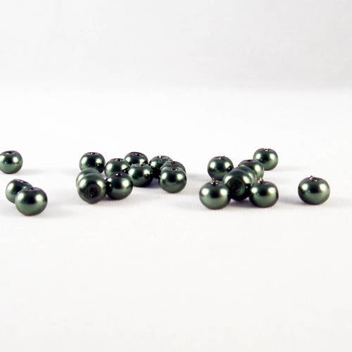 Psm57v - lot de 10 perles magiques de couleur verte de 4mm x 4mm 