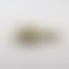 Isp59p - lot de 10 perles intercalaires 6mm doré avec strass argenté en forme de rondelles 