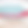 Lot de 5 sachets pochettes plastique auto-adhésif bleu à pois avec boucle rose 