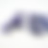Pbb30 - lot de 20 perles en bois mauve violet ovales de 6mm x 4mm 