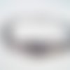 Joli bracelet en argent sterling chaîne à mailles doubles et fermoir pression 