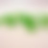 Psm21 - 10 perles précieuses 8x6mm vert foncé en verre cristal de couleur vert foncé 