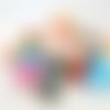 Lot de 10 perles de couleurs mixtes en forme de cube 