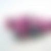 Pac21 - 10 perles ton sur ton de couleur mauve / rose foncé 