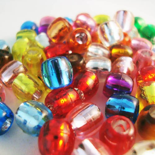 Pac24 - lot de 25 perles de poney de couleurs mixtes 