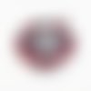 Ald5 - solide pendentif chance roulette de casino amovible en métal argenté chiffres et numéros 