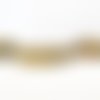 Alg4p -  1 enfilade de perles 6mm en agate veine de dragon teintes jaune marron fissure noir transparent 