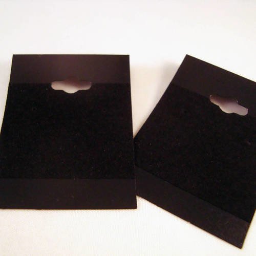 Ad23 - lot de 2 supports présentoirs de couleur noir pour boucles d'oreilles 