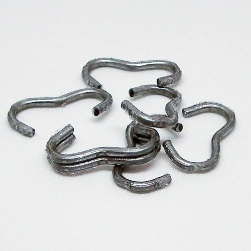 Aj07 - lot de 30 anneaux galvanisés accroches bélière rétro acier argent gris.