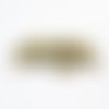 Isp76 - lot de 5 perles intercalaires spacer rondes à motifs rayures doré antique de 4mm de diamètre. 