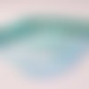 Pu05 - lot de perles précieuse en verre cristal rondelles à facettes teintes bleu turquoise