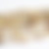 Pd79 - 20 perles pépites en acrylique blanc beige crème coquillage de formes irrégulières