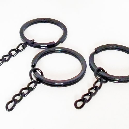 A10192 - porte-clé noir / back key ring chain