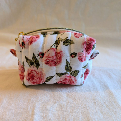 Mini trousse fleurie multifonction - petite pochette de rangement pratique et facile à transporter