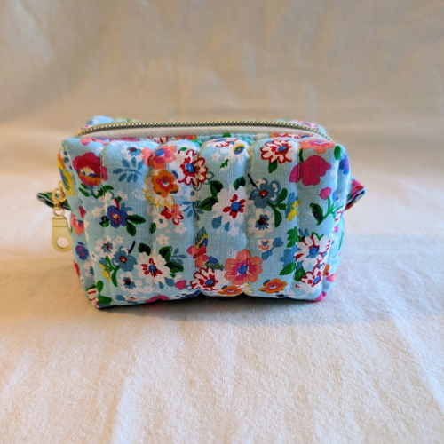 Mini trousse fleurie multifonction - petite pochette de rangement pratique et facile à transporter