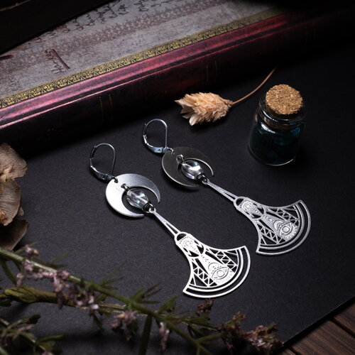 Boucles d'oreilles oeil porte bonheur - horus