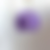 Perle tête petit monstre violet en pâte polymère ou fimo 