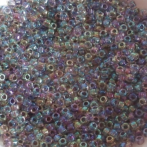 Rocailles régulières améthyste en verre - matsuno perles japonaises 11/0 sachet de 10g