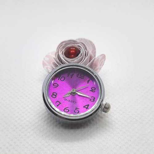 1 montre bouton pression chunk spécial bracelet ou bague - 22 mm