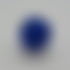 Perle shamballa bleue acrylique 10mm 