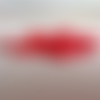 Perles cylindriques en verre rouge 9x4mm