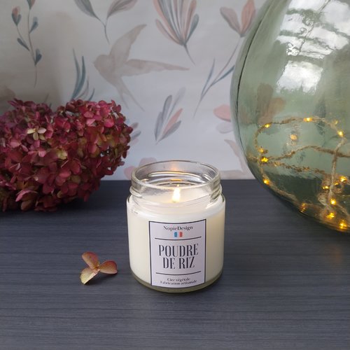 Bougie poudre de riz