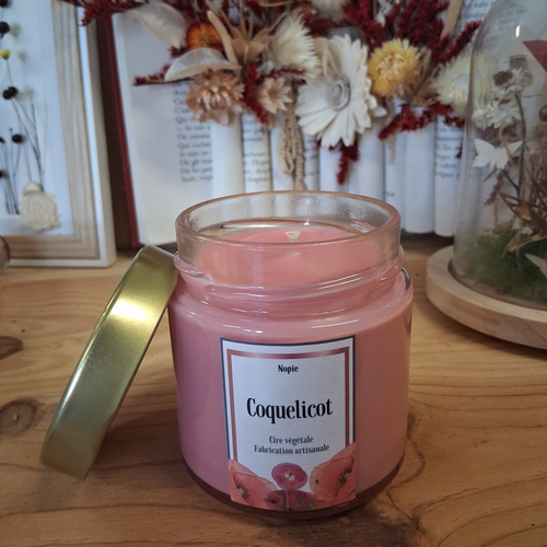 Bougie coquelicot