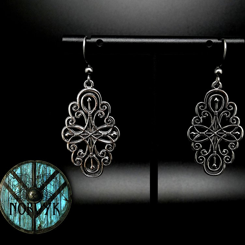 Boucles d'oreilles viking femme inspiration lagertha