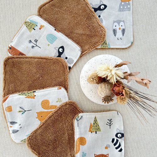Lot de lingettes lavables