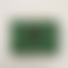 Pochette plate harris tweed vert