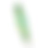 Broche fibule pierre verte et perle ovale feutrine assortie